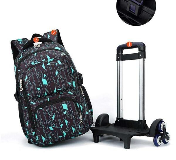 Factory Sales Multifunctional School Rolling Backpack