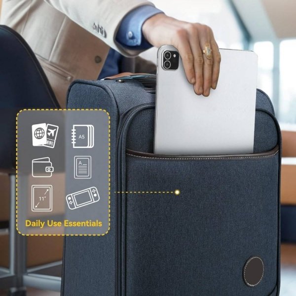 Wholesale Soft Sided Rolling Travel Luggage 16 Inch