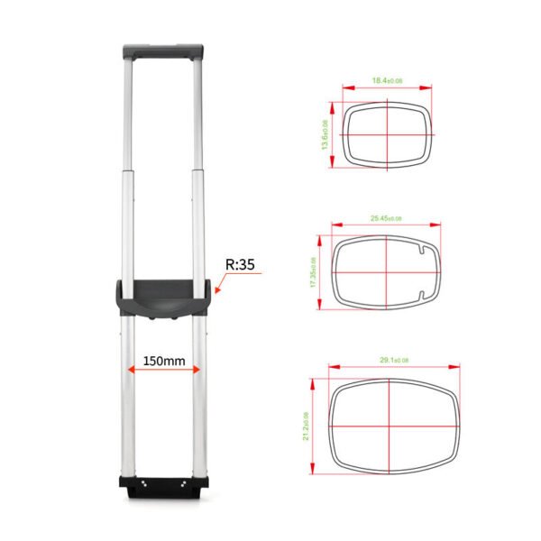 Customizable Universal Luggage Handle