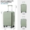 20'' Hard Shell Travel Suitcase Aluminum Frame PC
