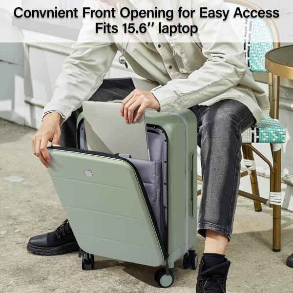 20'' Hard Shell Travel Suitcase Aluminum Frame PC