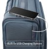 Travel Suitcase Expandable Lightweight Softside Trolley Carry-On Luggage with Wheels